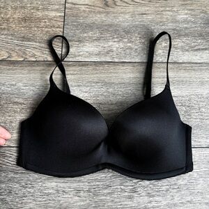 Upbra Black T Shirt Bra Lift Cleavage Convertible Push Up Sz 32D